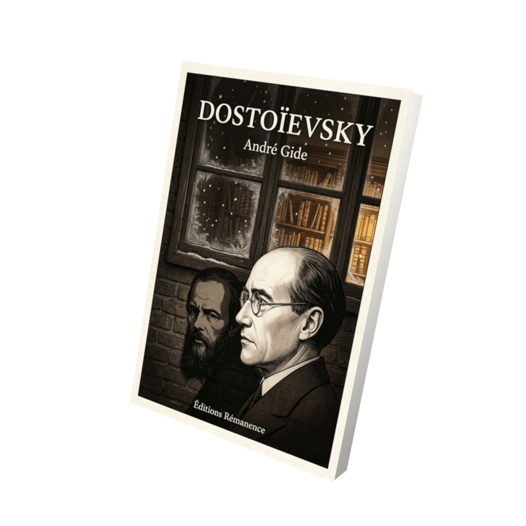 Livre Dostoïevsky par André Gide - Vue 3D - Editions Remanence