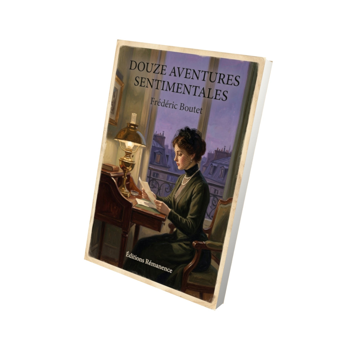 Livre Douze aventures sentimentales - Frédéric Boutet - Vue 3D - Editions Remanence