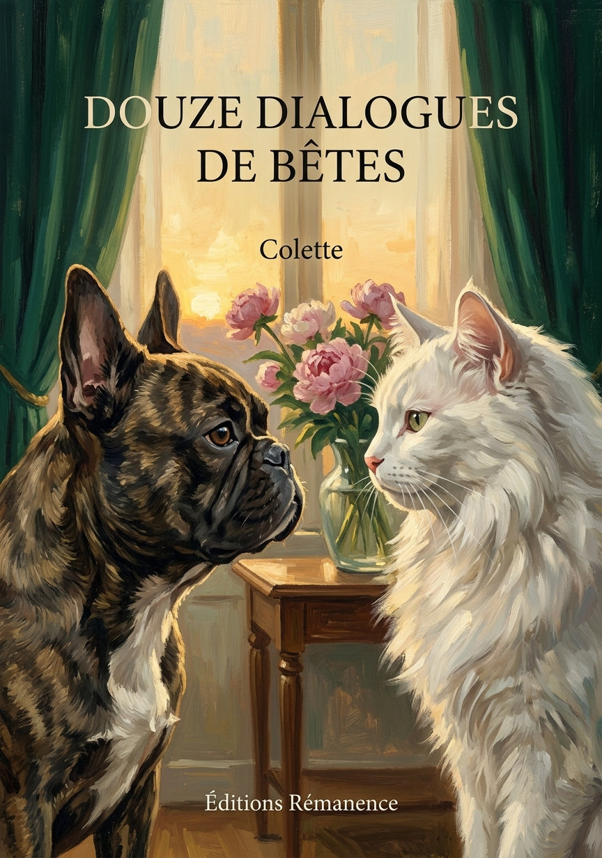 Livre Douze dialogues de bêtes par Colette - Couverture - Editions Remanence