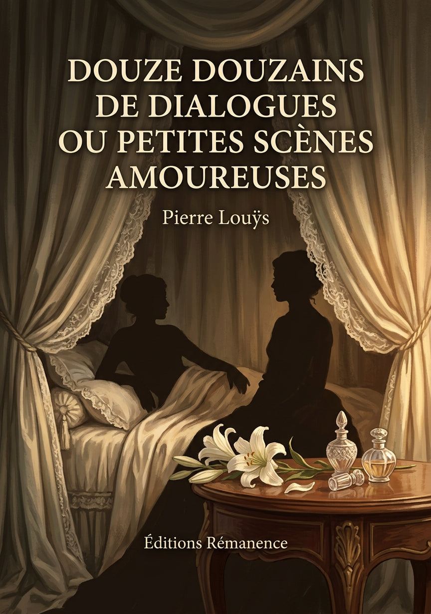 Livre Douze douzains de dialogues ou Petites scènes amoureuses par Pierre Louÿs - Couverture - Editions Remanence