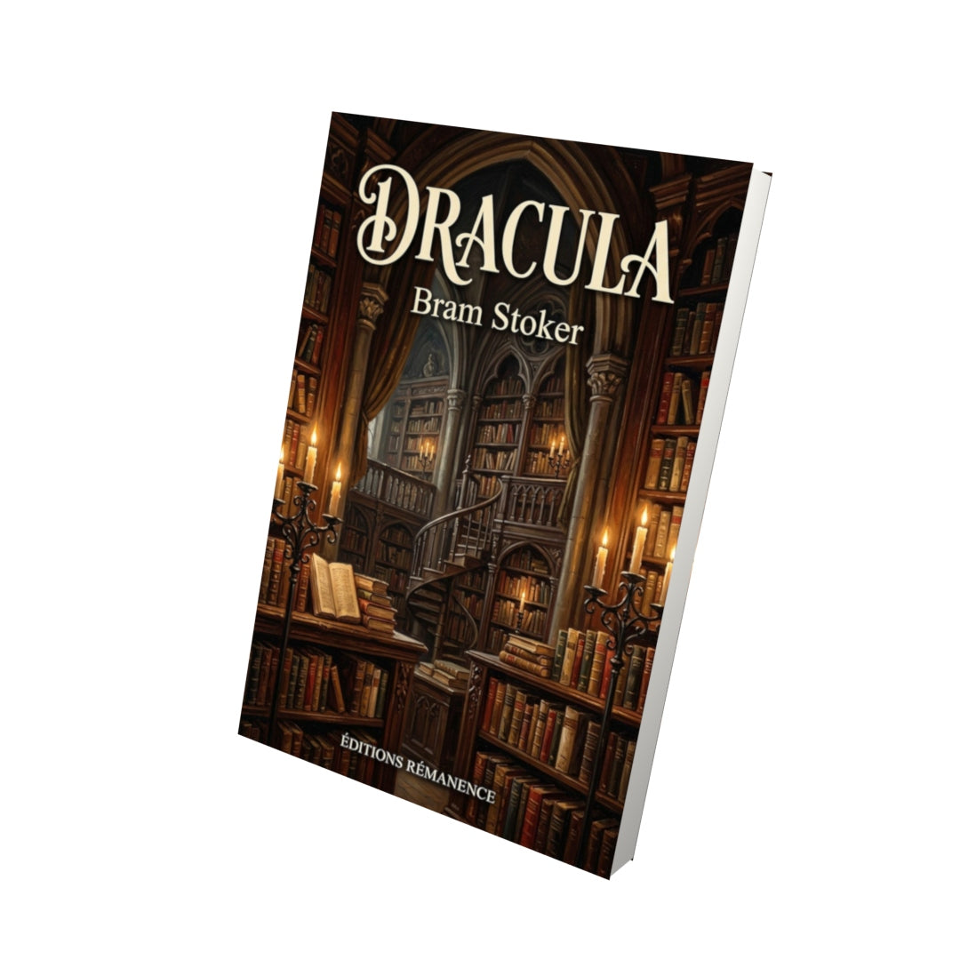 Livre Dracula – Bram Stoker - Vue 3D - Editions Remanence