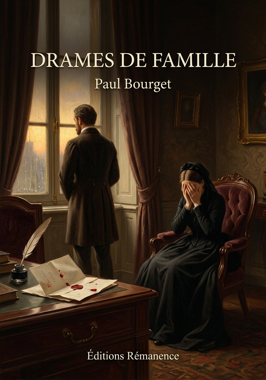 Livre Drames de famille par Paul Bourget - Couverture - Editions Remanence
