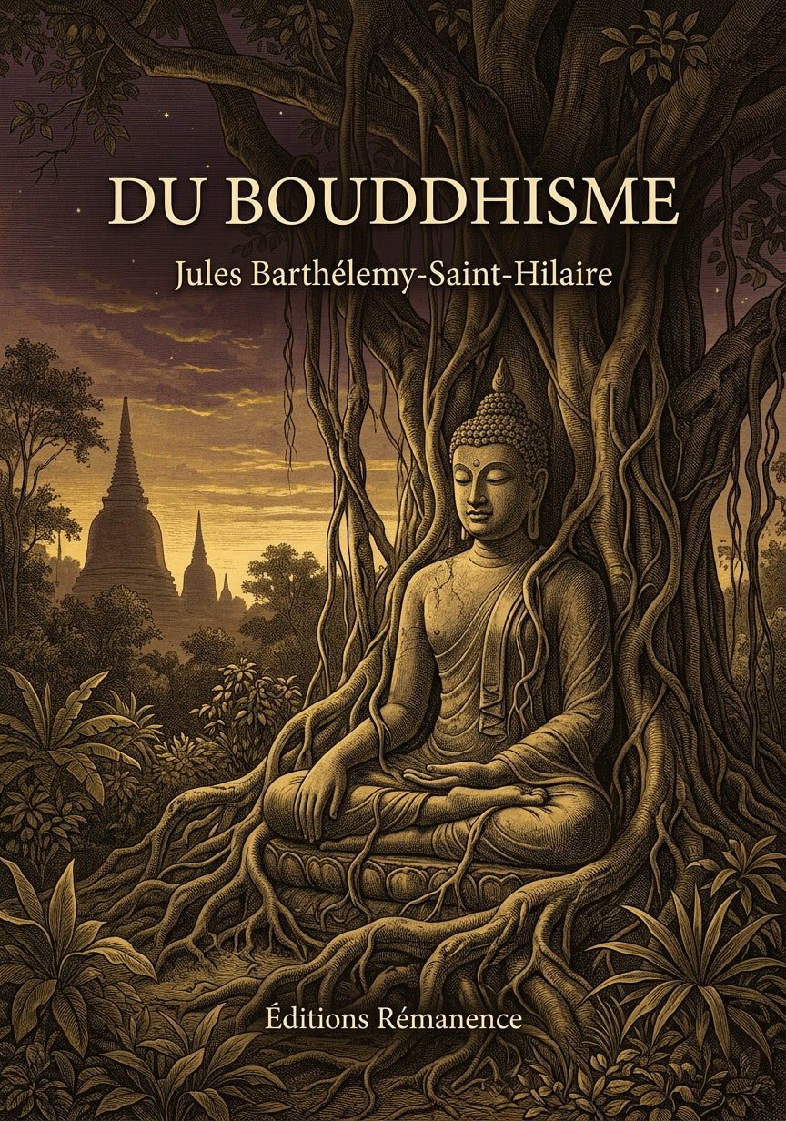 Livre Du bouddhisme par Jules Barthélemy-Saint-Hilaire - Couverture - Editions Remanence