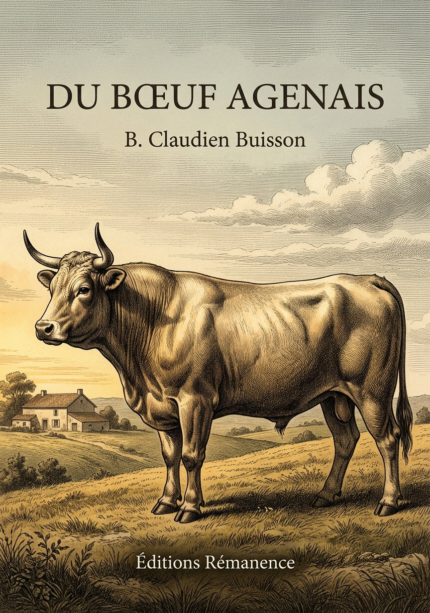 Livre Du bœuf agenais par B. Claudien Buisson - Couverture - Editions Remanence