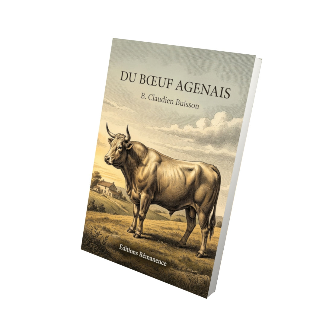 Livre Du bœuf agenais par B. Claudien Buisson - Vue 3D - Editions Remanence