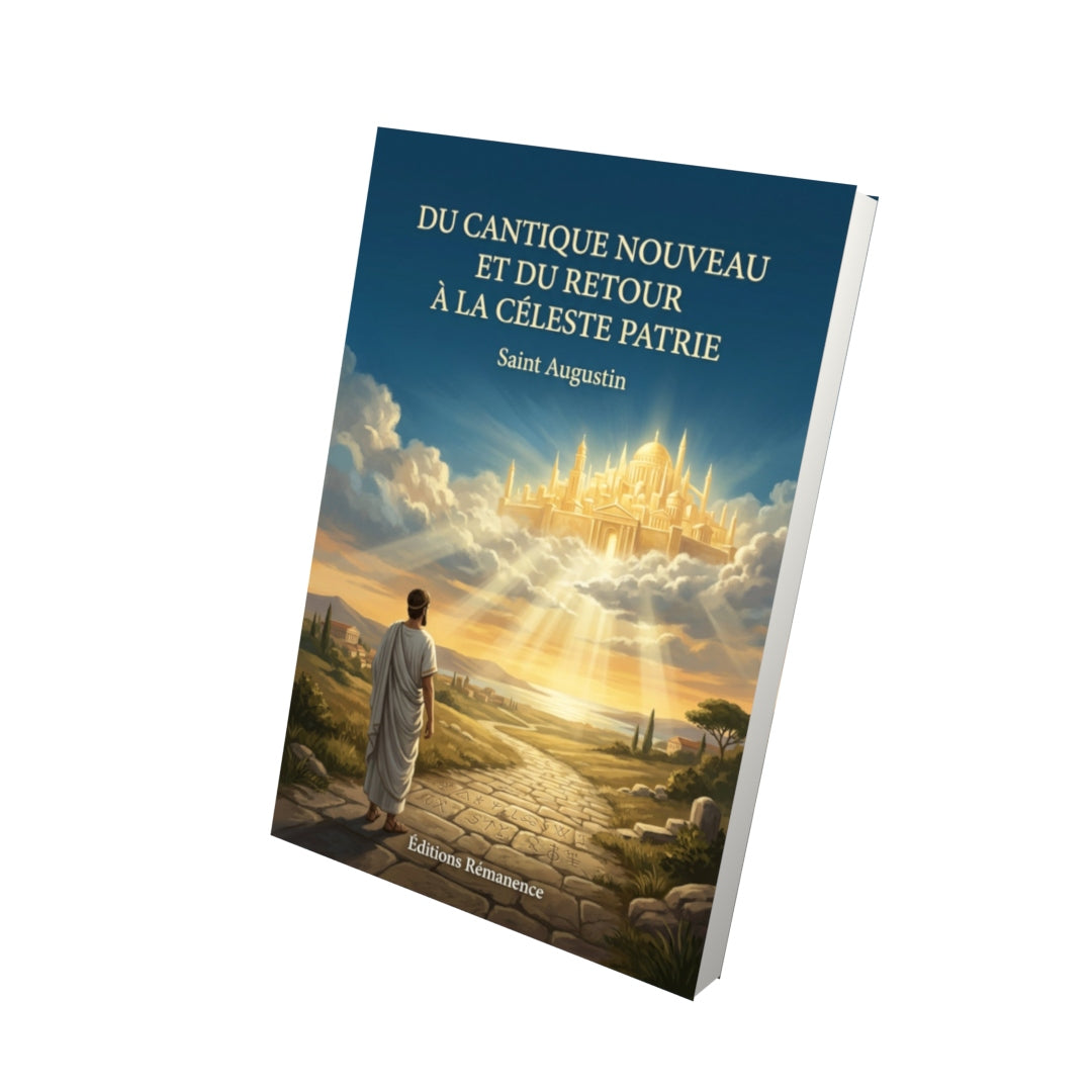 Livre Du cantique nouveau et du retour à la céleste patrie - Saint Augustin - Vue 3D - Editions Remanence
