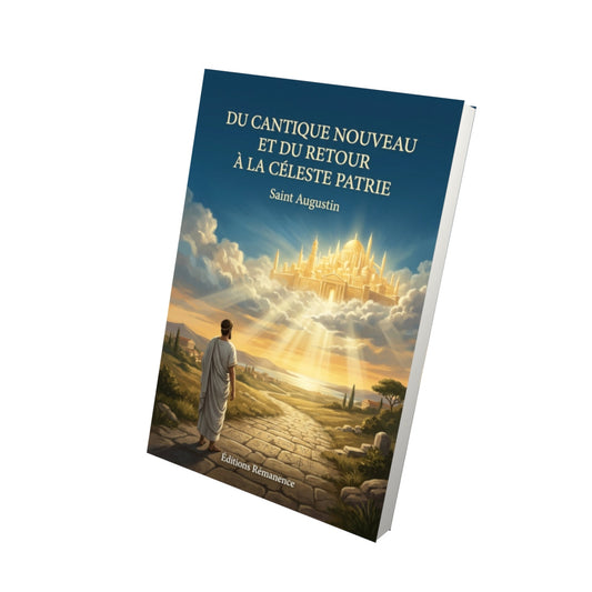 Livre Du cantique nouveau et du retour à la céleste patrie - Saint Augustin - Vue 3D - Editions Remanence