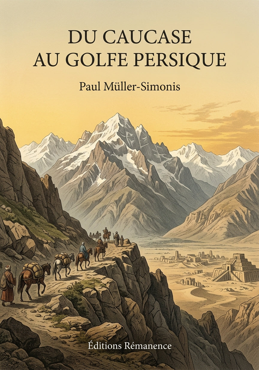 Livre Du Caucase au Golfe Persique par Paul Müller-Simonis - Couverture - Editions Remanence