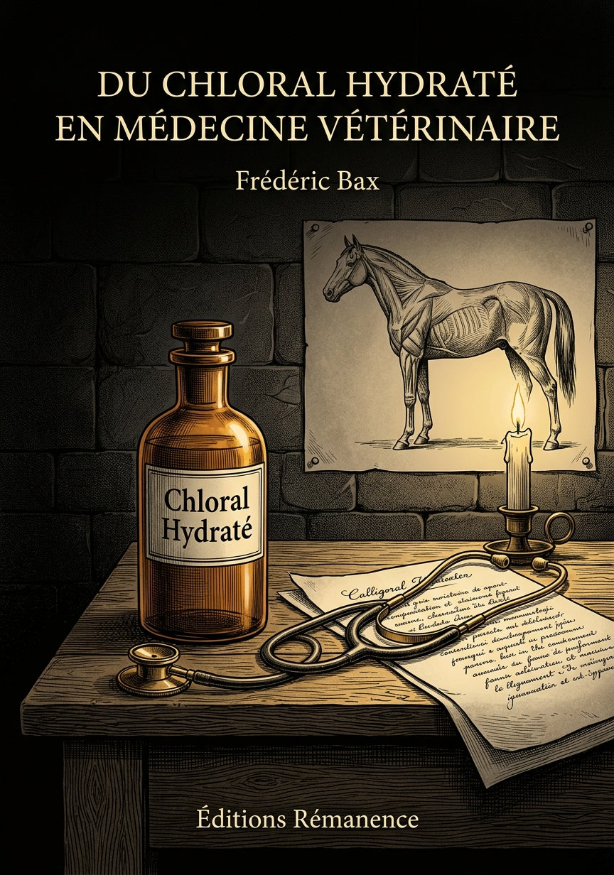 Livre Du chloral hydraté en médecine vétérinaire par Frédéric Bax - Couverture - Editions Remanence