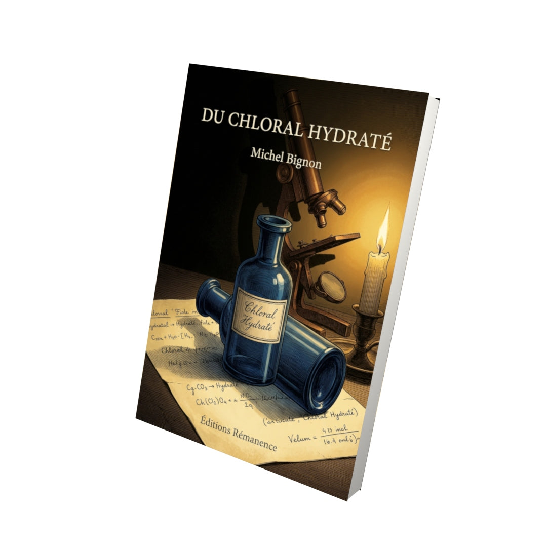 Livre Du chloral hydraté par Michel Bignon - Vue 3D - Editions Remanence
