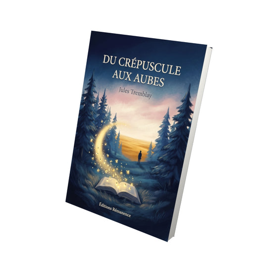 Livre Du crépuscule aux aubes par Jules Tremblay - Vue 3D - Editions Remanence