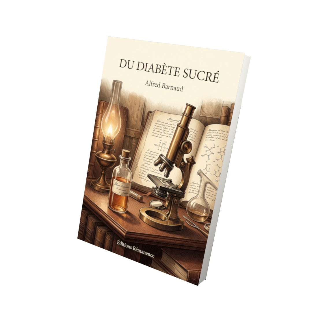 Livre Du diabète sucré par Alfred Barnaud - Vue 3D - Editions Remanence