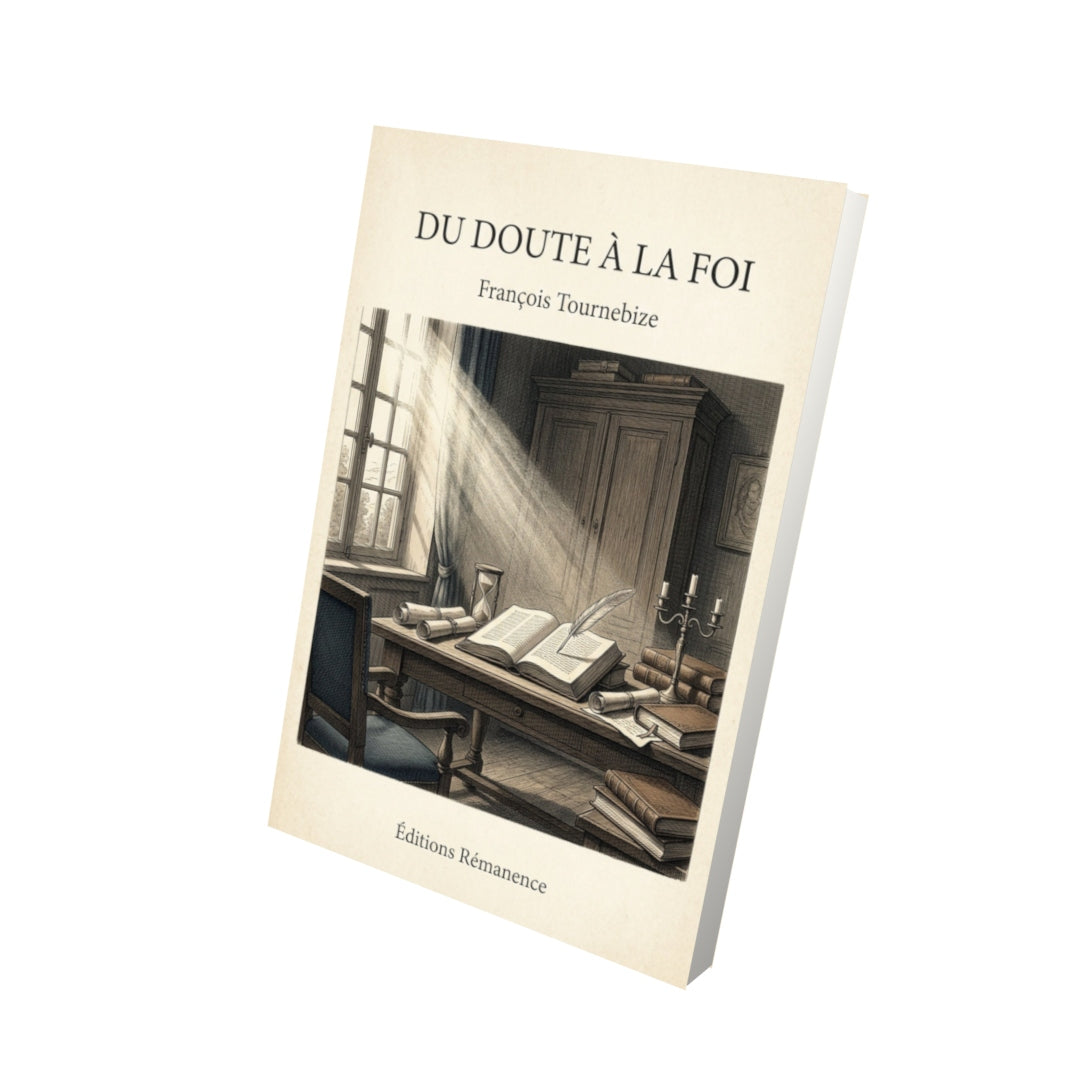 Livre Du doute à la foi - François Tournebize - Vue 3D - Editions Remanence