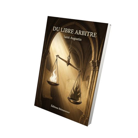 Livre Du libre arbitre - Saint Augustin - Vue 3D - Editions Remanence