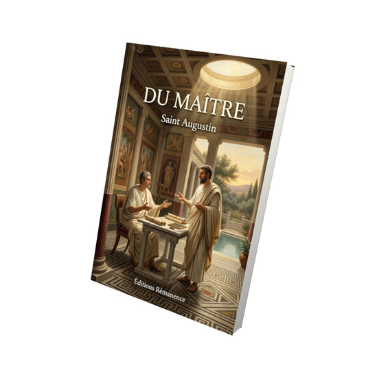 Livre Du maître - Saint Augustin - Vue 3D - Editions Remanence
