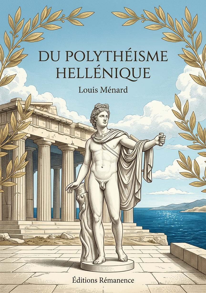Livre Du polythéisme hellénique par Louis Ménard - Couverture - Editions Remanence