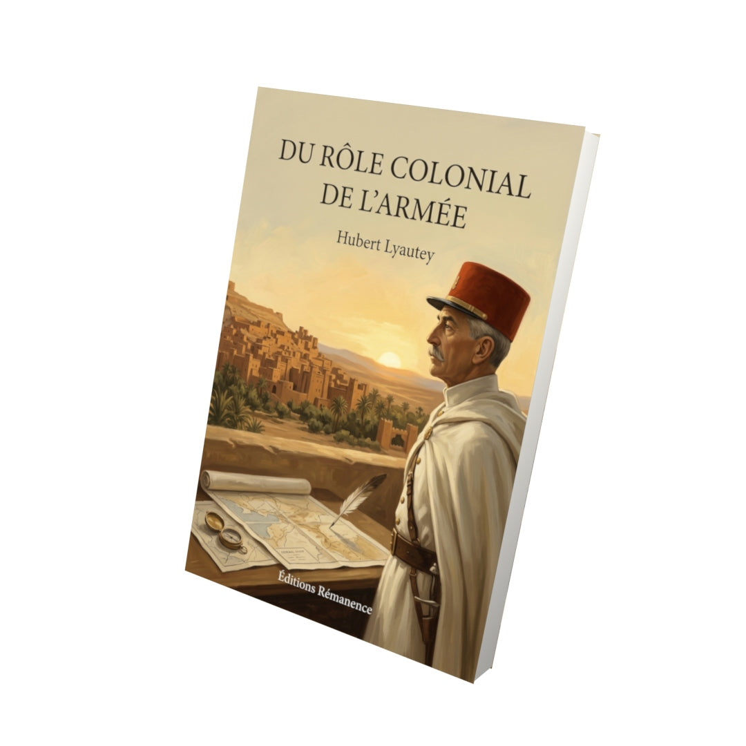 Livre Du rôle colonial de l’armée par Hubert Lyautey - Vue 3D - Editions Remanence