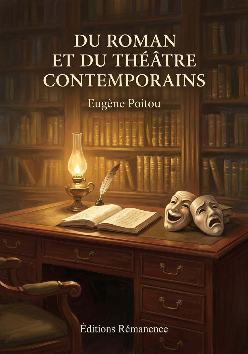 Livre Du roman et du théâtre contemporains par Eugène Poitou - Couverture - Editions Remanence