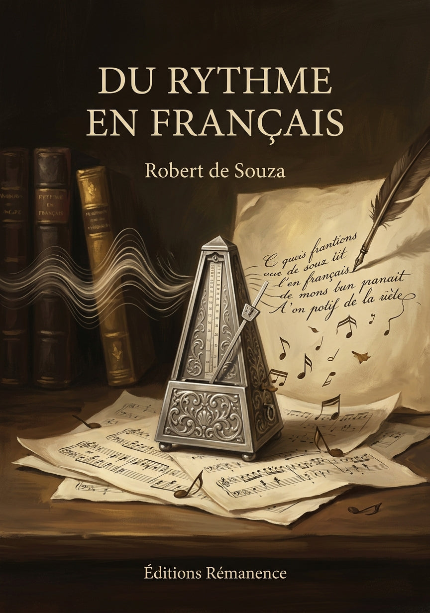 Livre Du rythme en français par Robert de Souza - Couverture - Editions Remanence