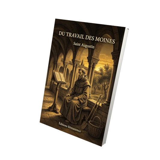 Livre Du travail des moines - Saint Augustin - Vue 3D - Editions Remanence