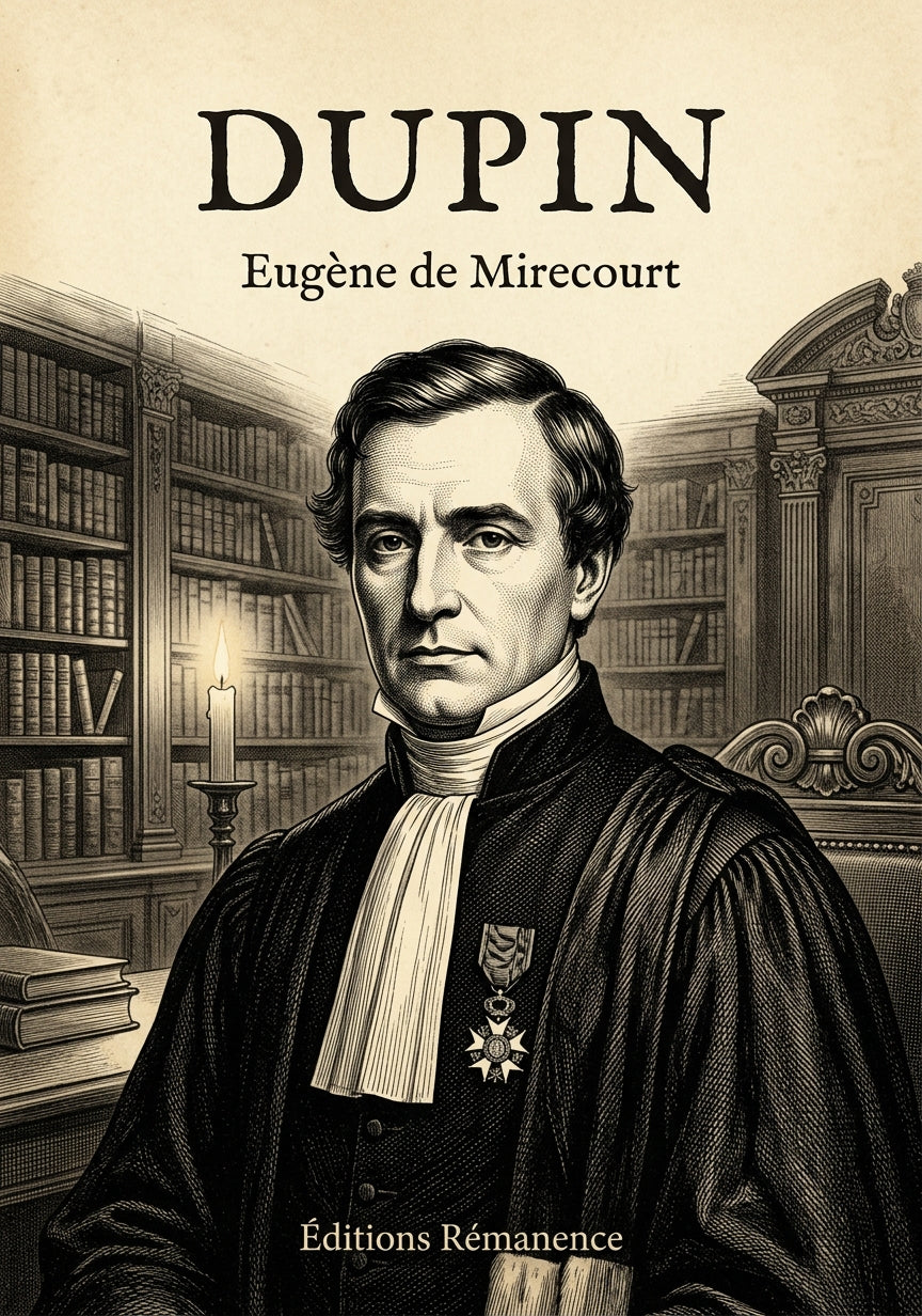 Livre Dupin par Eugène de Mirecourt - Couverture - Editions Remanence