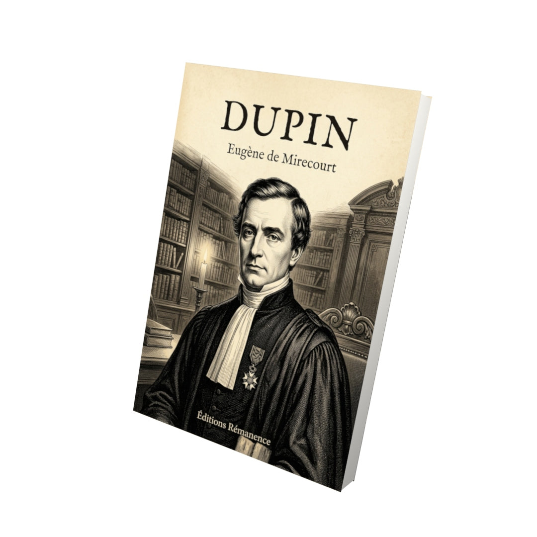 Livre Dupin par Eugène de Mirecourt - Vue 3D - Editions Remanence