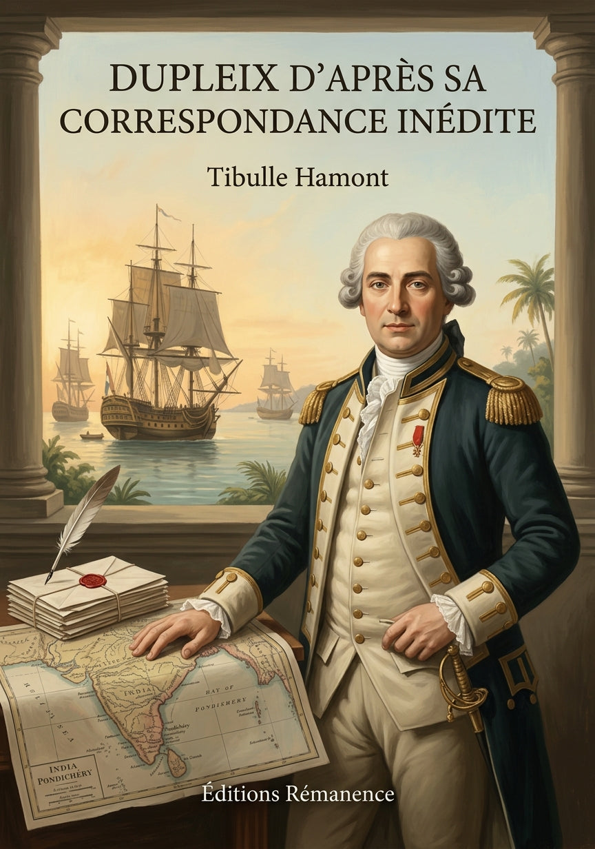 Livre Dupleix d’après sa correspondance inédite par Tibulle Hamont - Couverture - Editions Remanence
