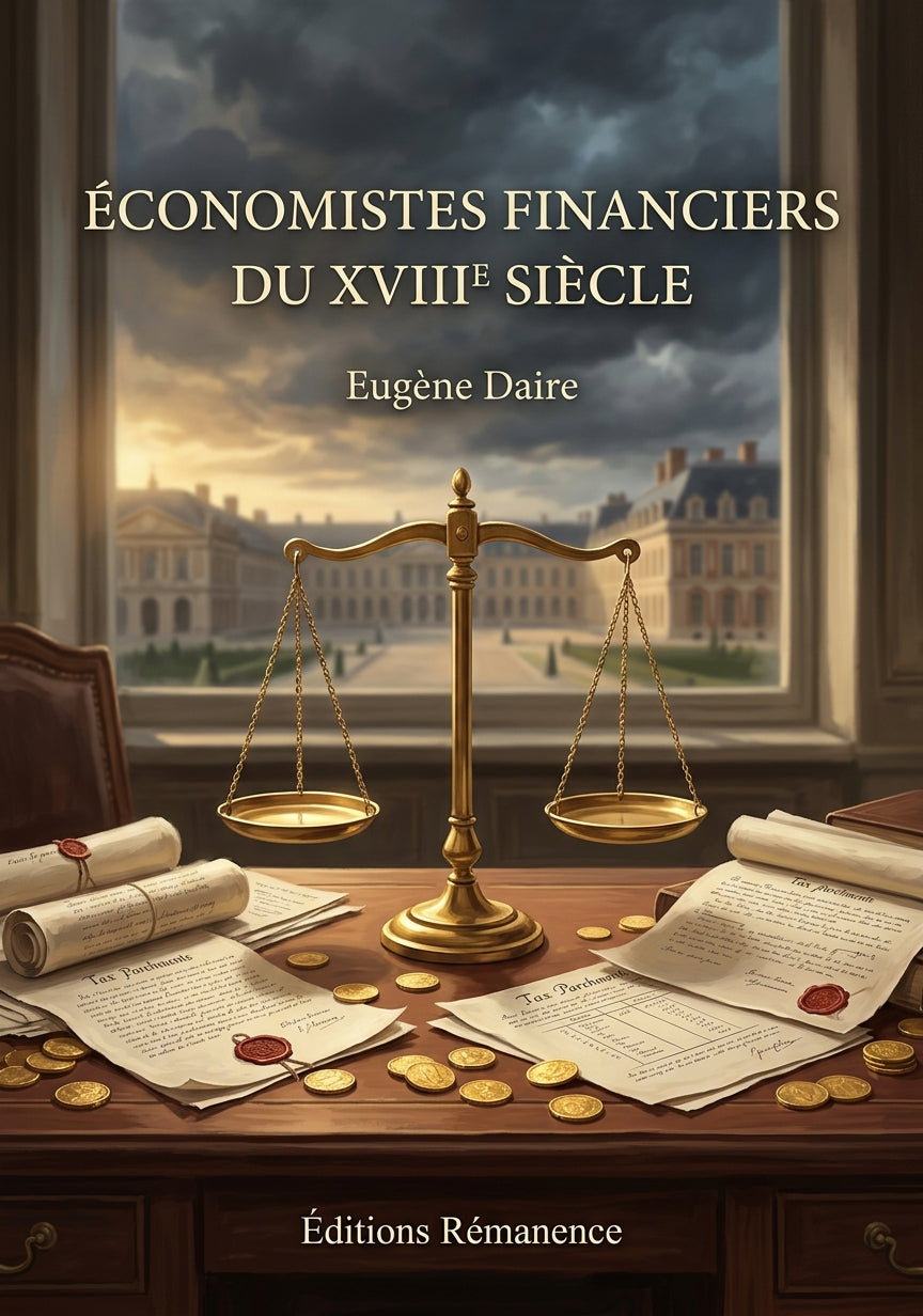 Livre Économistes financiers du XVIIIe siècle par Eugène Daire - Couverture - Editions Remanence