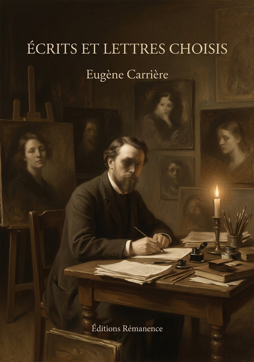Livre Écrits et lettres choisis par Eugène Carrière - Couverture - Editions Remanence