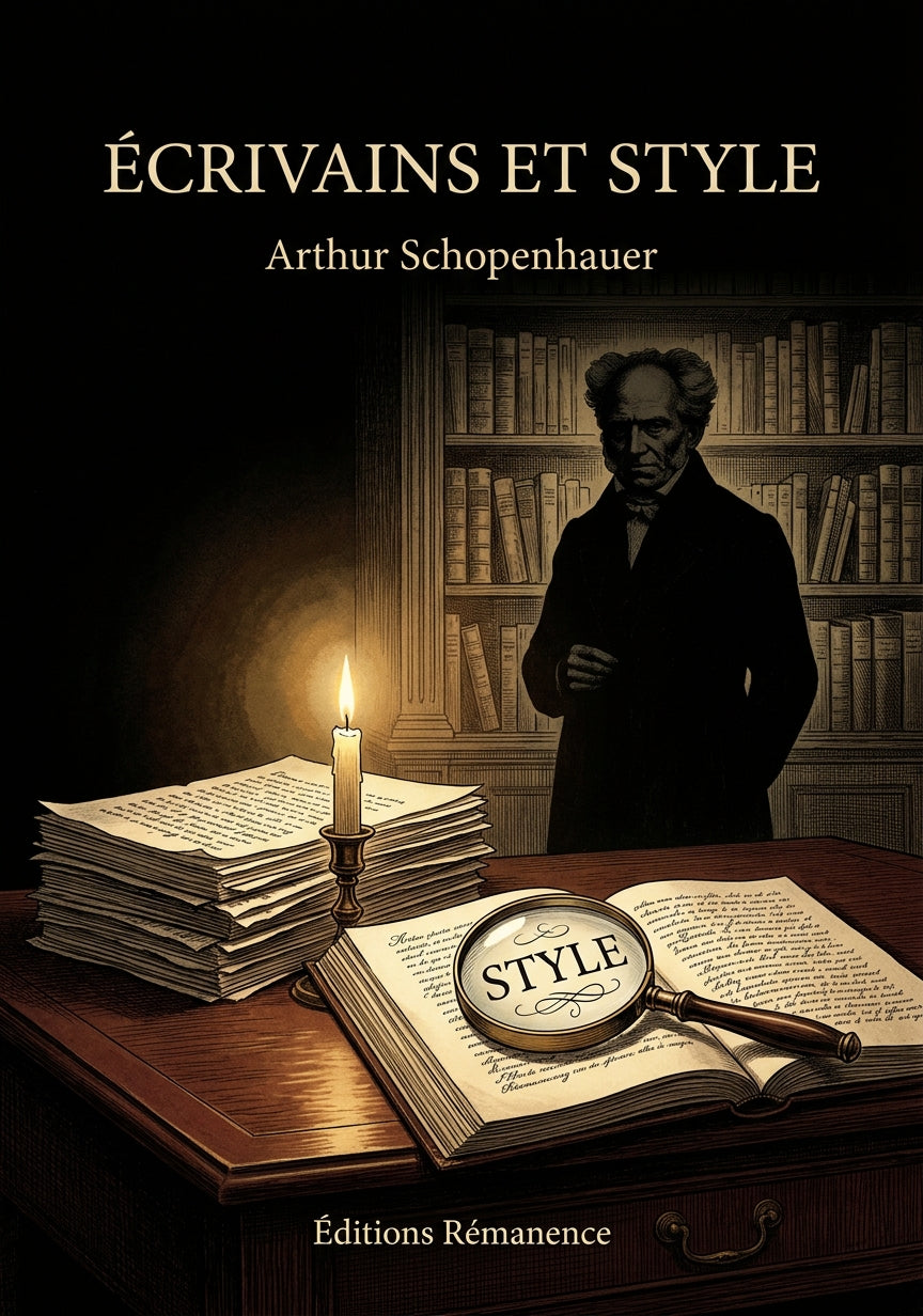 Livre Écrivains et Style par Arthur Schopenhauer - Couverture - Editions Remanence