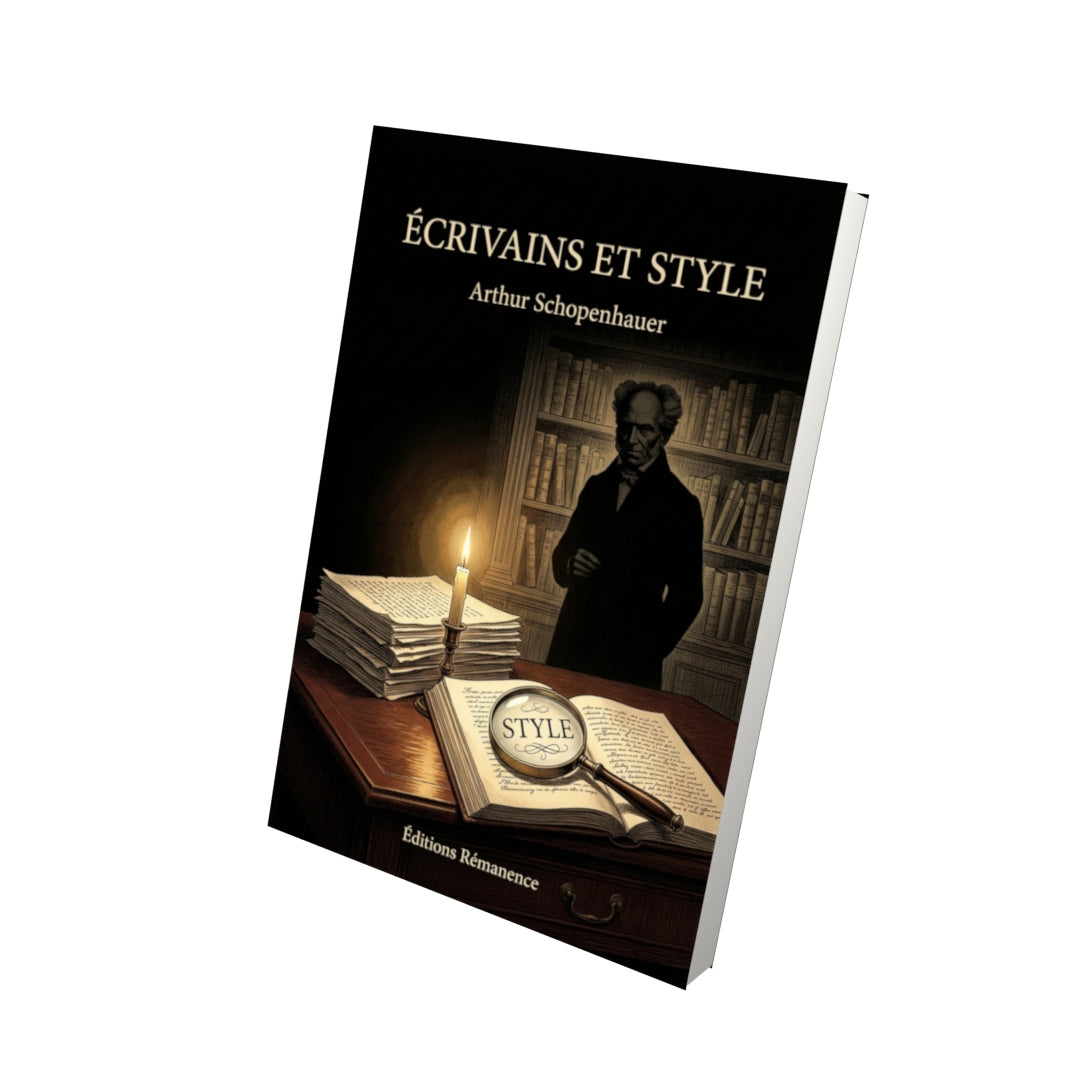 Livre Écrivains et Style par Arthur Schopenhauer - Vue 3D - Editions Remanence