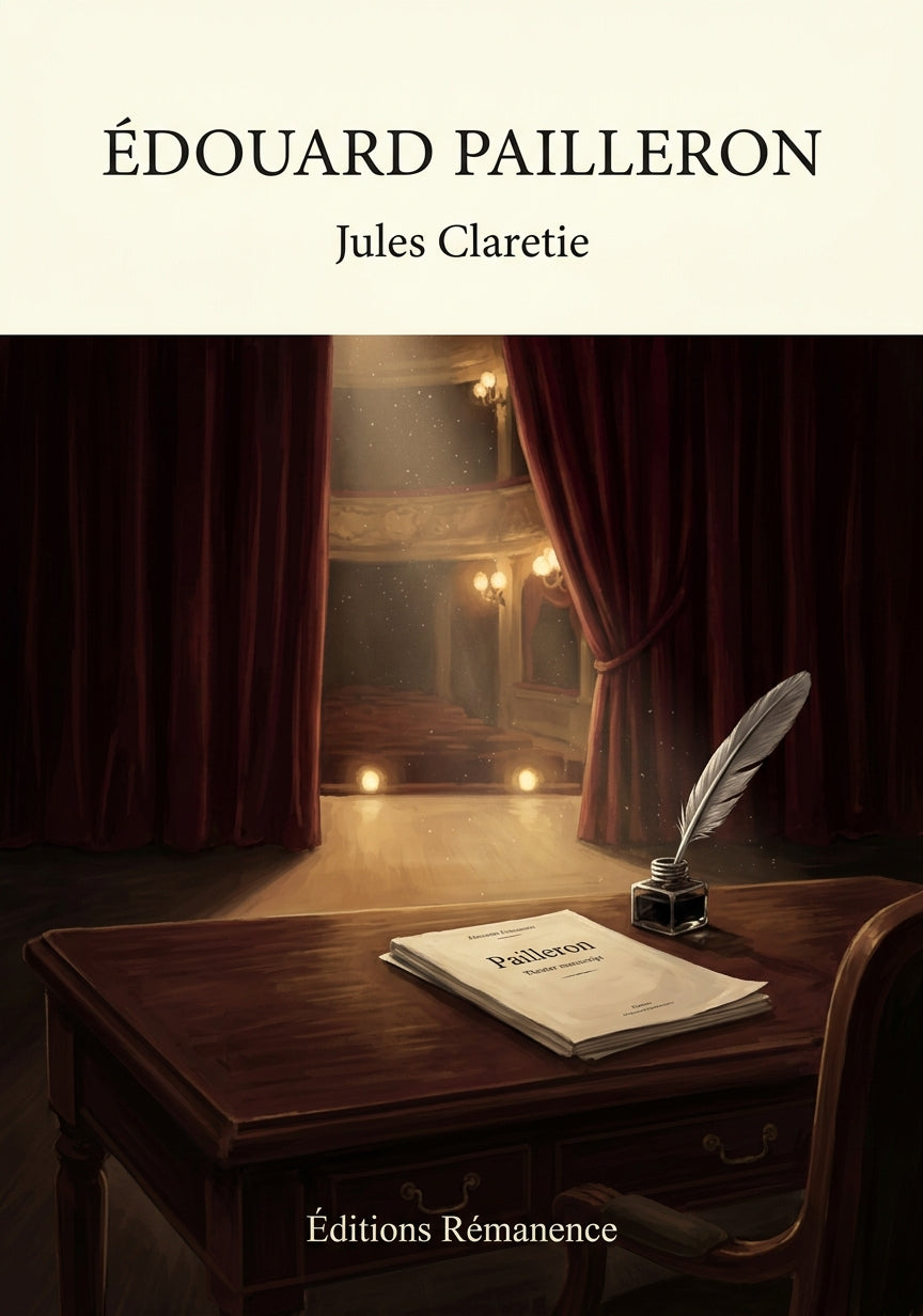 Livre Édouard Pailleron par Jules Claretie - Couverture - Editions Remanence