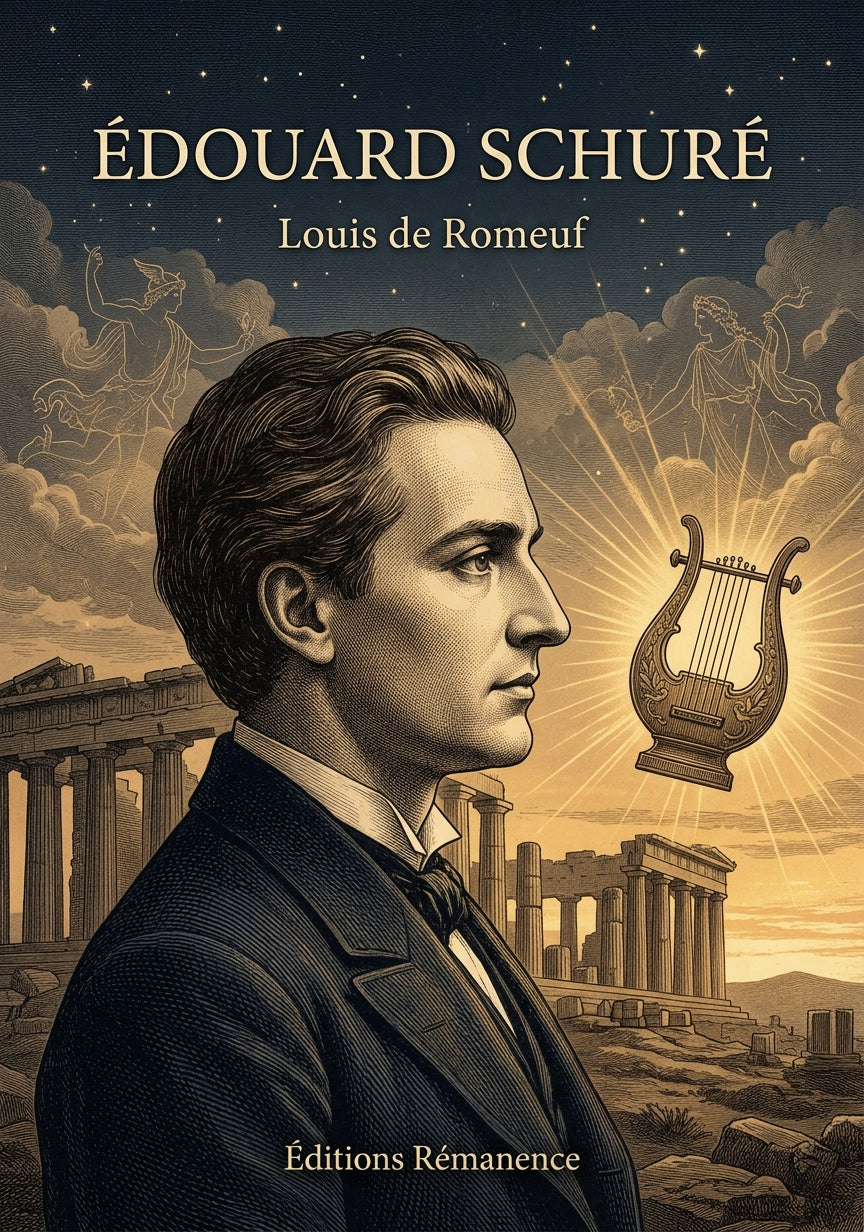 Livre Édouard Schuré par Louis de Romeuf - Couverture - Editions Remanence