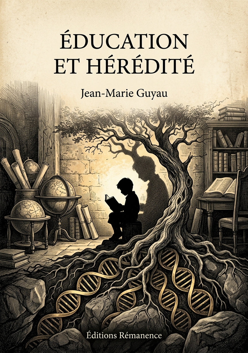 Livre Éducation et Hérédité par Jean-Marie Guyau - Couverture - Editions Remanence