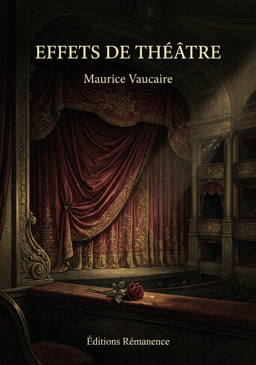 Livre Effets de Théâtre par Maurice Vaucaire - Couverture - Editions Remanence