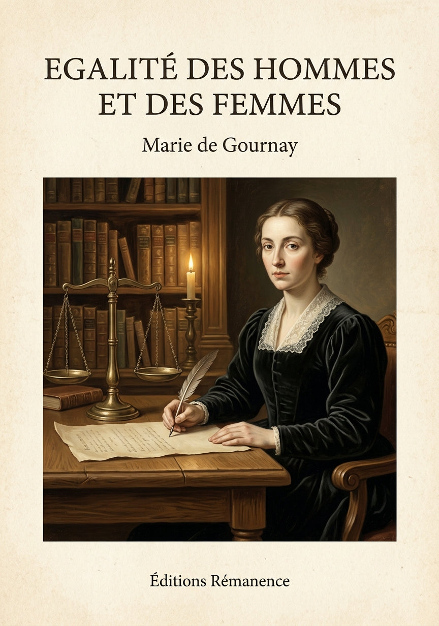 Egalité des hommes et des femmes - Marie de Gournay (Couverture)