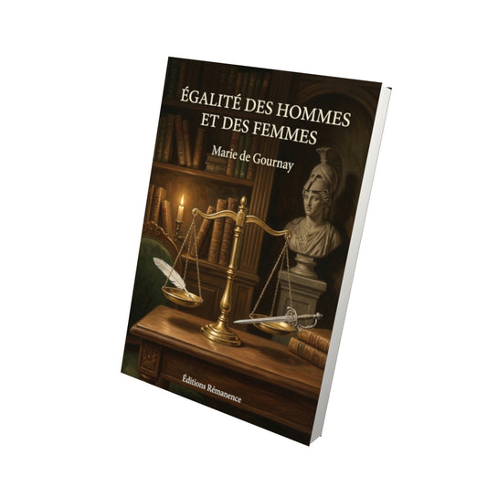 Livre Égalité des hommes et des femmes par Marie de Gournay - Vue 3D - Editions Remanence