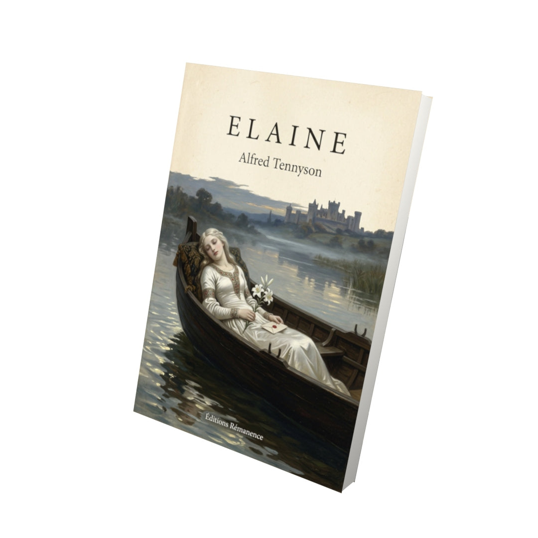 Livre Elaine - Alfred Tennyson - Vue 3D - Editions Remanence