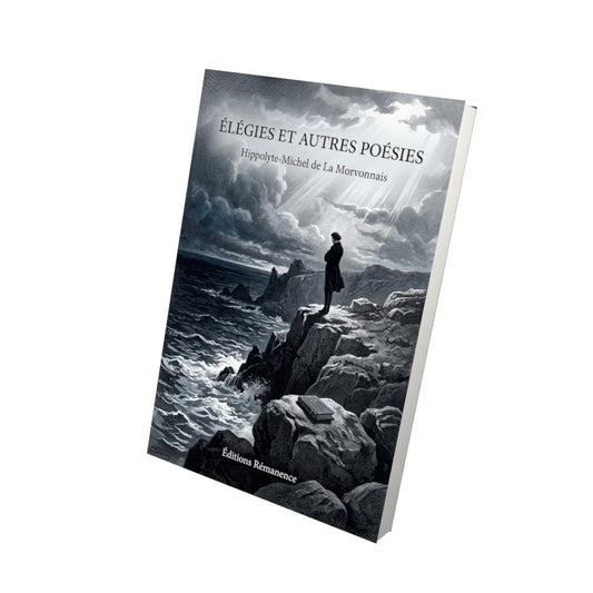 Livre Élégies et autres poésies par Hippolyte-Michel de La Morvonnais - Vue 3D - Editions Remanence