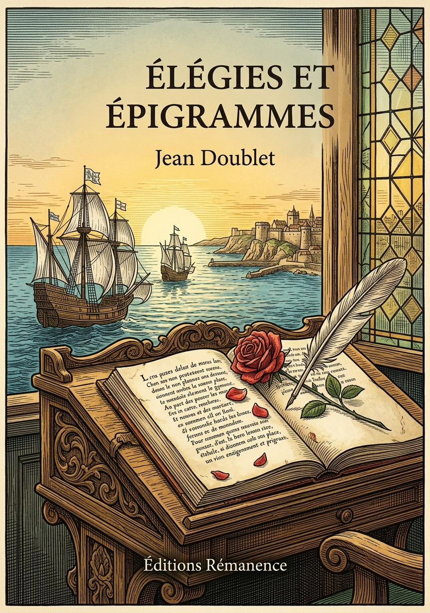 Livre Élégies et Épigrammes par Jean Doublet - Couverture - Editions Remanence