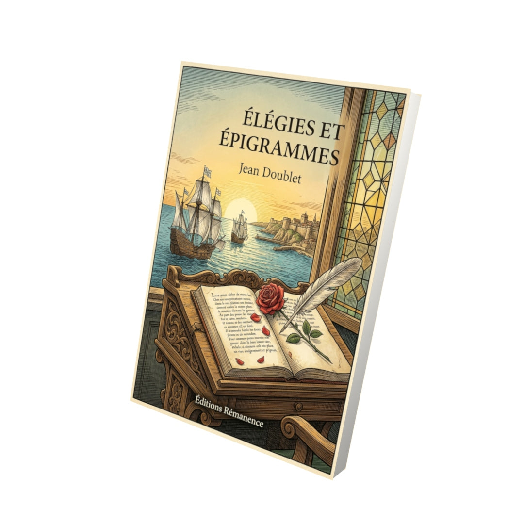 Livre Élégies et Épigrammes par Jean Doublet - Vue 3D - Editions Remanence
