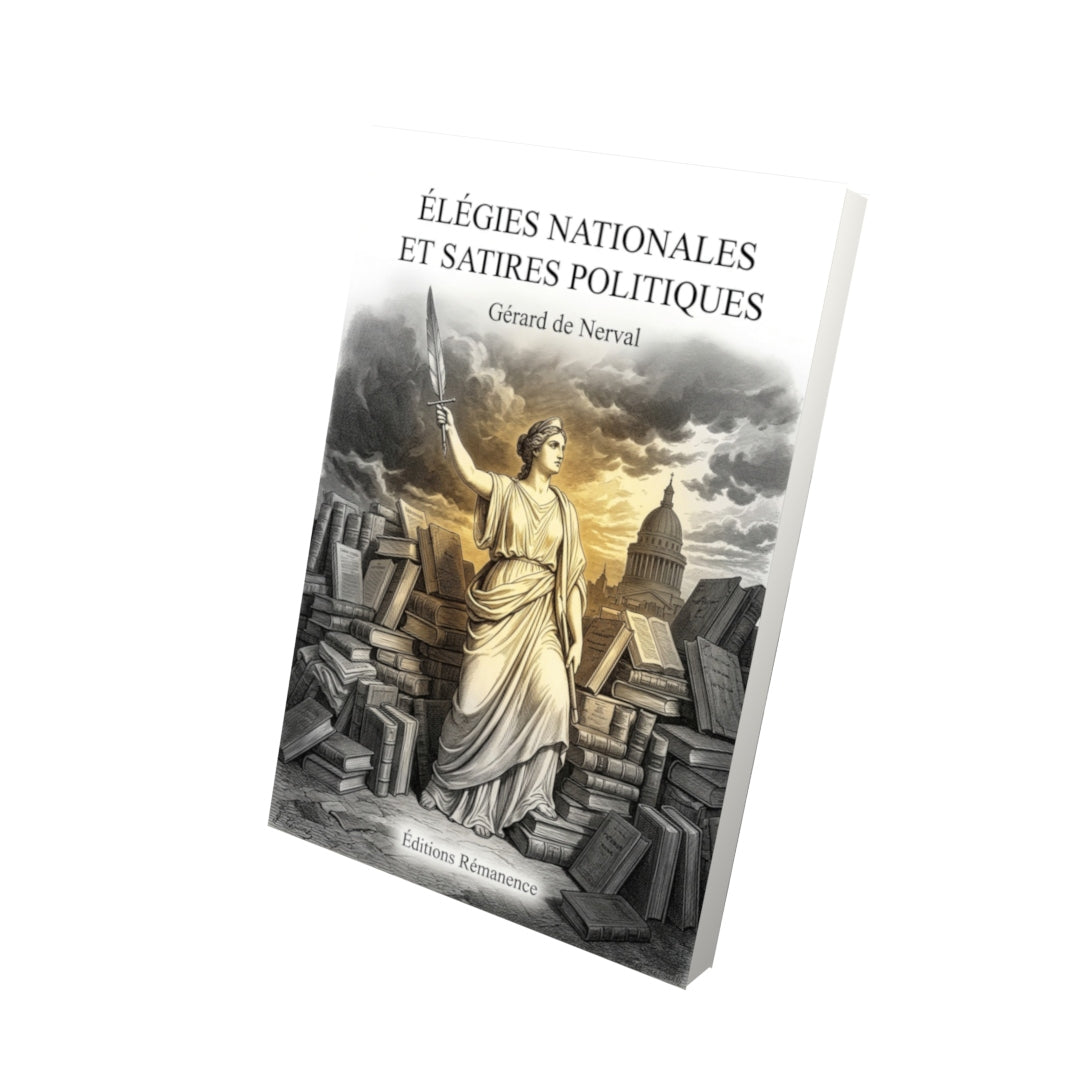 Livre Élégies nationales et Satires politiques par Gérard de Nerval - Vue 3D - Editions Remanence