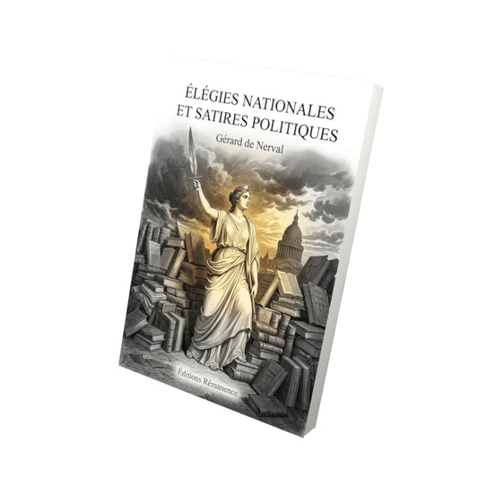 Livre Élégies nationales et Satires politiques par Gérard de Nerval - Vue 3D - Editions Remanence