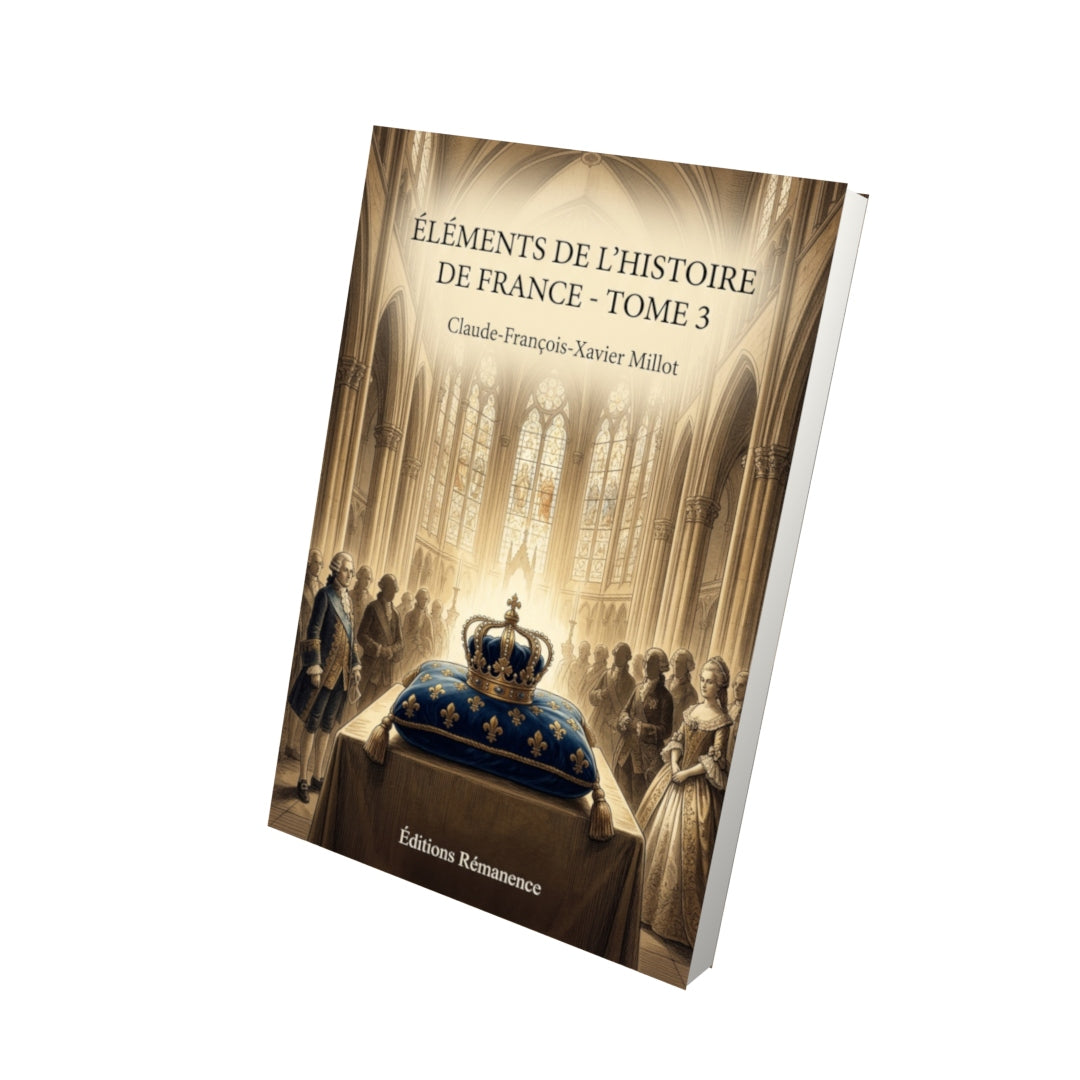 Livre Éléments de l'histoire de France - Tome 3 par Claude-François-Xavier Millot - Vue 3D - Editions Remanence