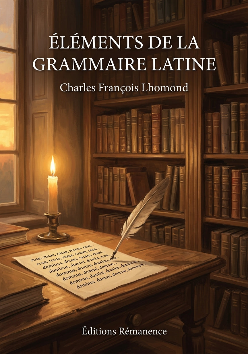 Livre Éléments de la grammaire latine par Charles François Lhomond - Couverture - Editions Remanence