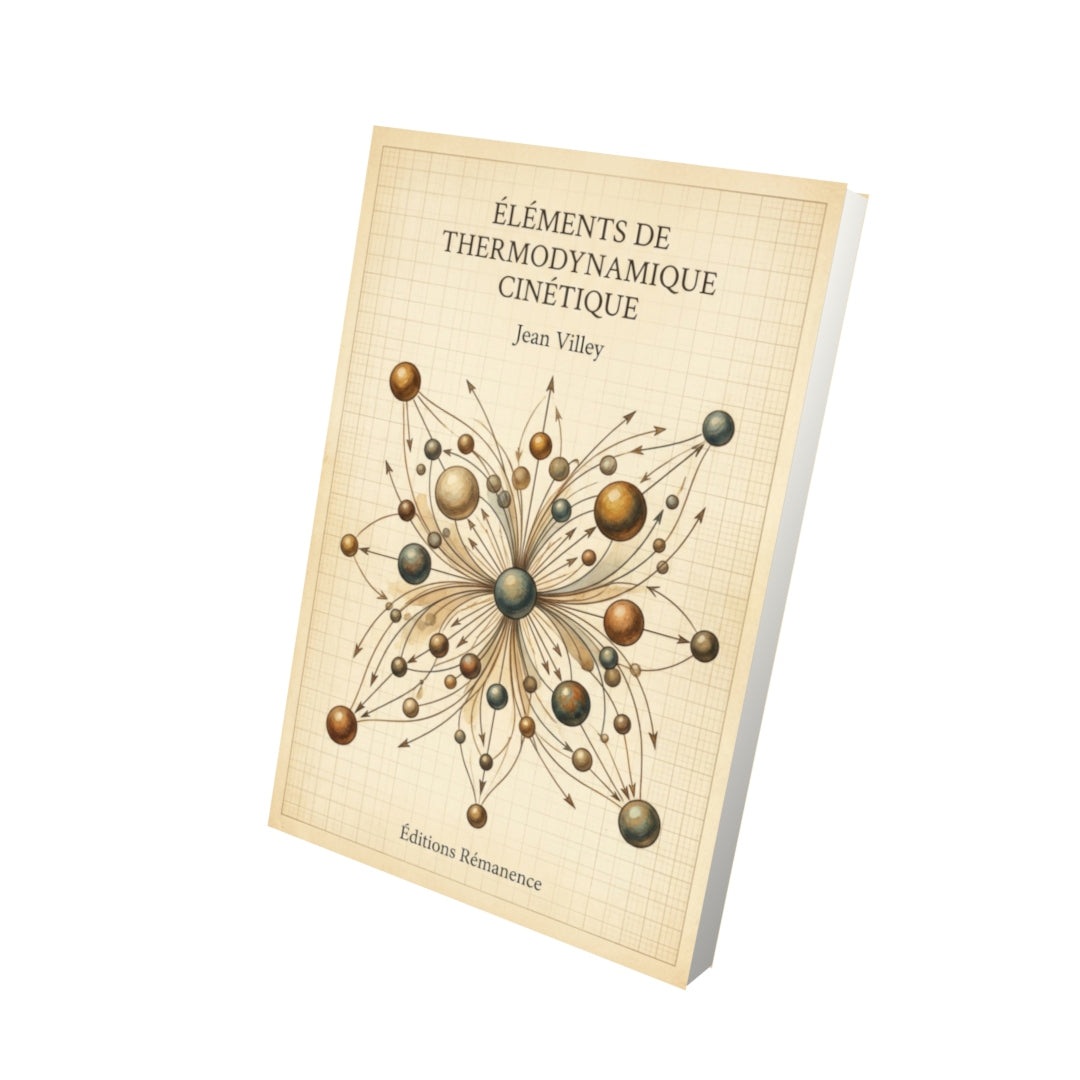 Livre Éléments de thermodynamique cinétique par Jean Villey - Vue 3D - Editions Remanence