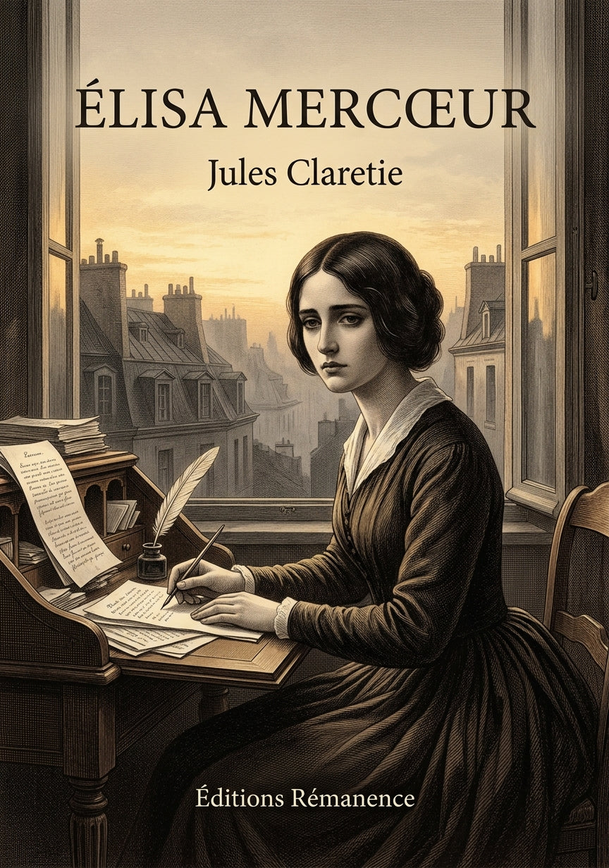 Livre Élisa Mercœur par Jules Claretie - Couverture - Editions Remanence