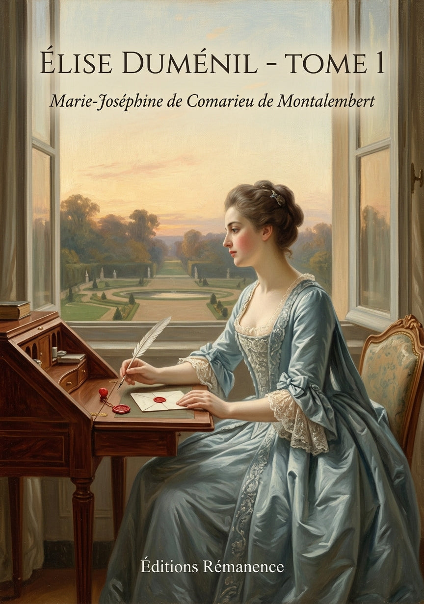 Livre Élise Duménil - Tome 1 par Marie-Joséphine de Comarieu de Montalembert - Couverture - Editions Remanence