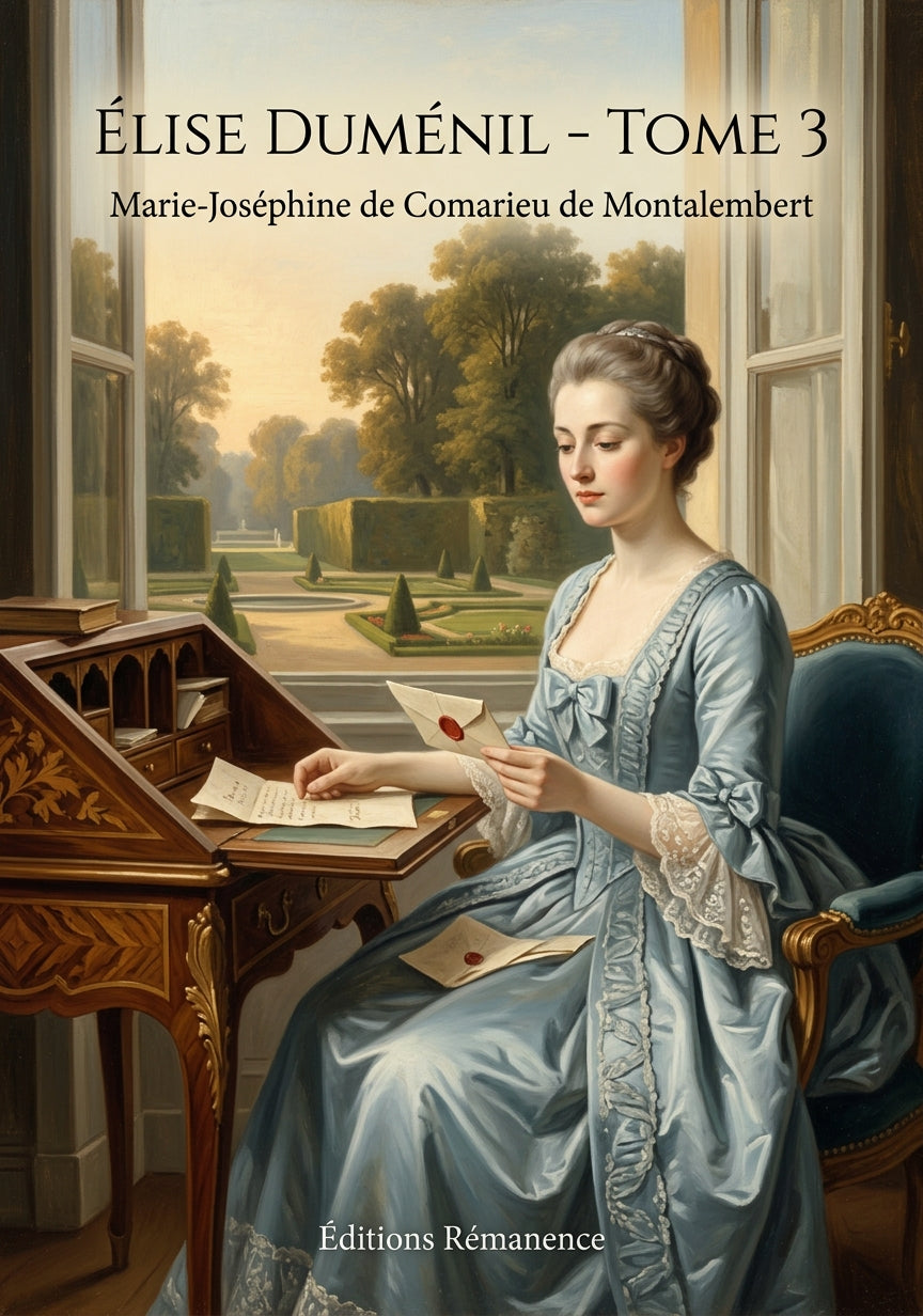 Livre Élise Duménil - Tome 3 par Marie-Joséphine de Comarieu de Montalembert - Couverture - Editions Remanence