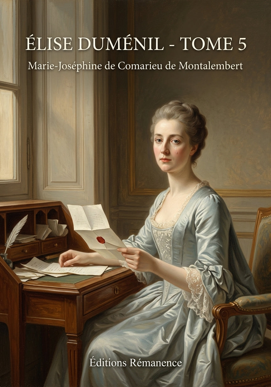 Livre Élise Duménil - Tome 5 par Marie-Joséphine de Comarieu de Montalembert - Couverture - Editions Remanence
